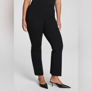 SPANX Ponte Kick Flare Cropped Black Pants